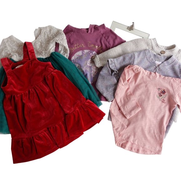 Various Other - Baby Girl 3T Bundle Fall Season Dresses and Tops